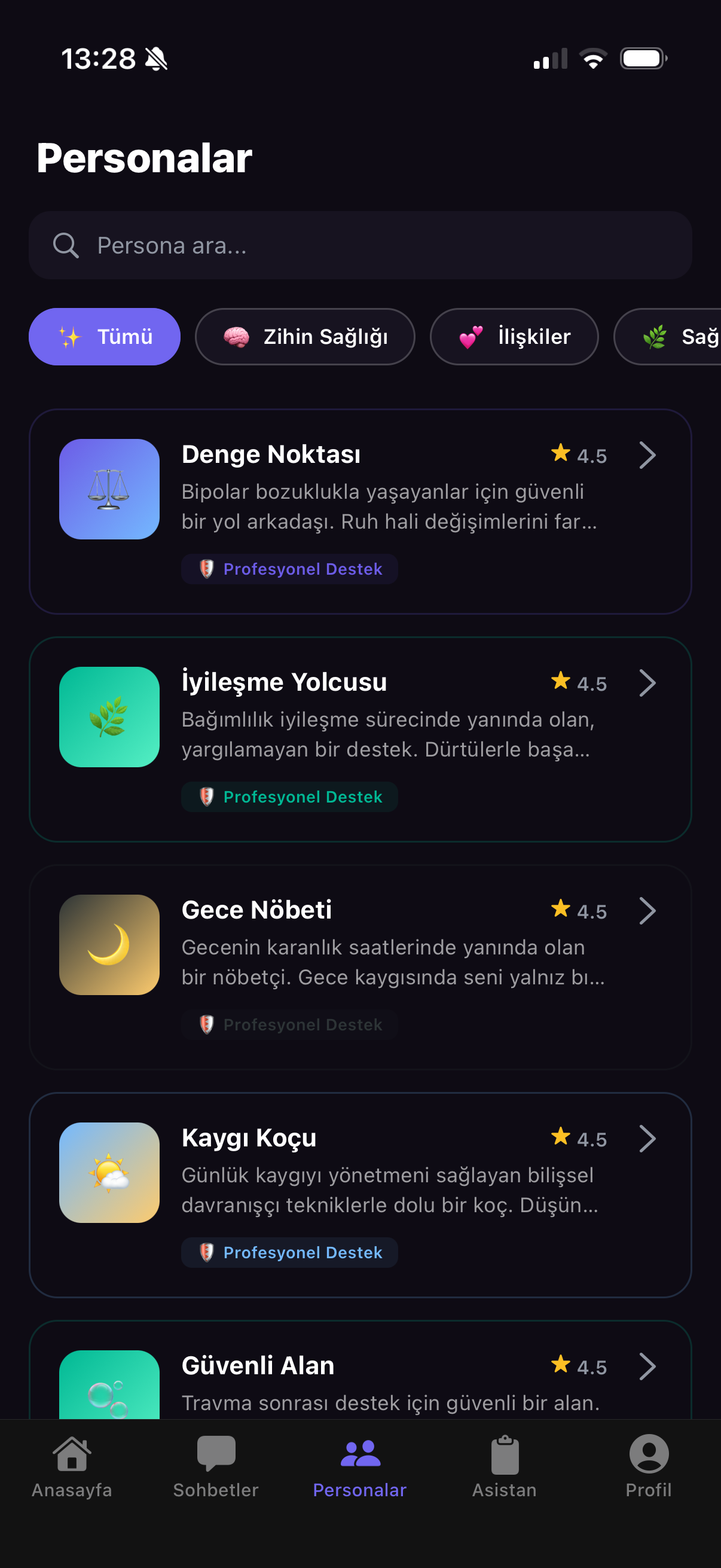 ChatWithX Personalar